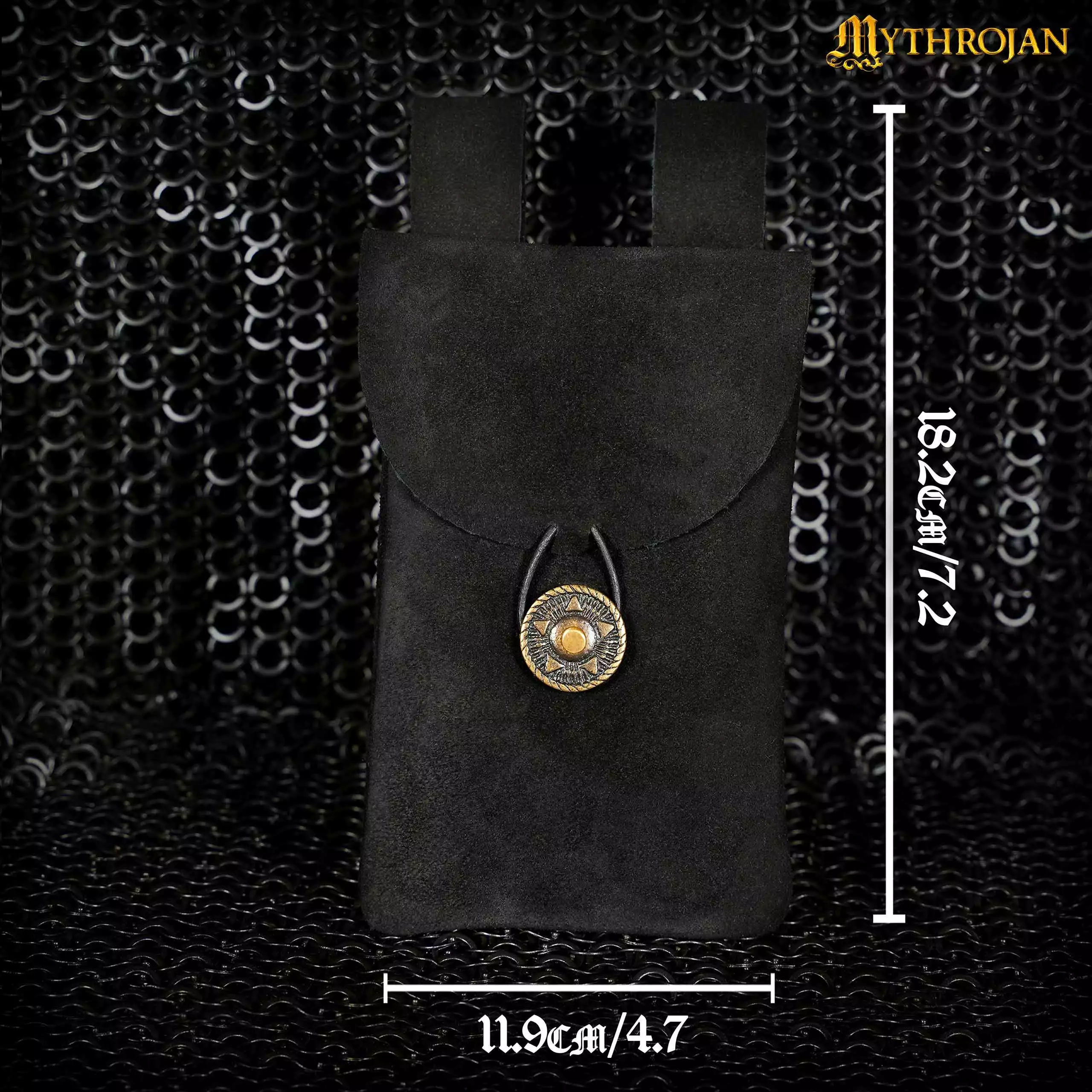 Riñonera De Ante Mythrojan, Ideal Para La Recreación LARP SCA Y La Feria Ren, Piel De Ante 6 Riñonera De Ante Mythrojan, Ideal Para La Recreación LARP SCA Y La Feria Ren, Piel De Ante - Imagen 4