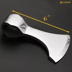Mythrojan Medieval Vikingo Hacha Batalla Listo Axehead Reenactment Renacimiento Disfraz -Armadura Ventas 4size