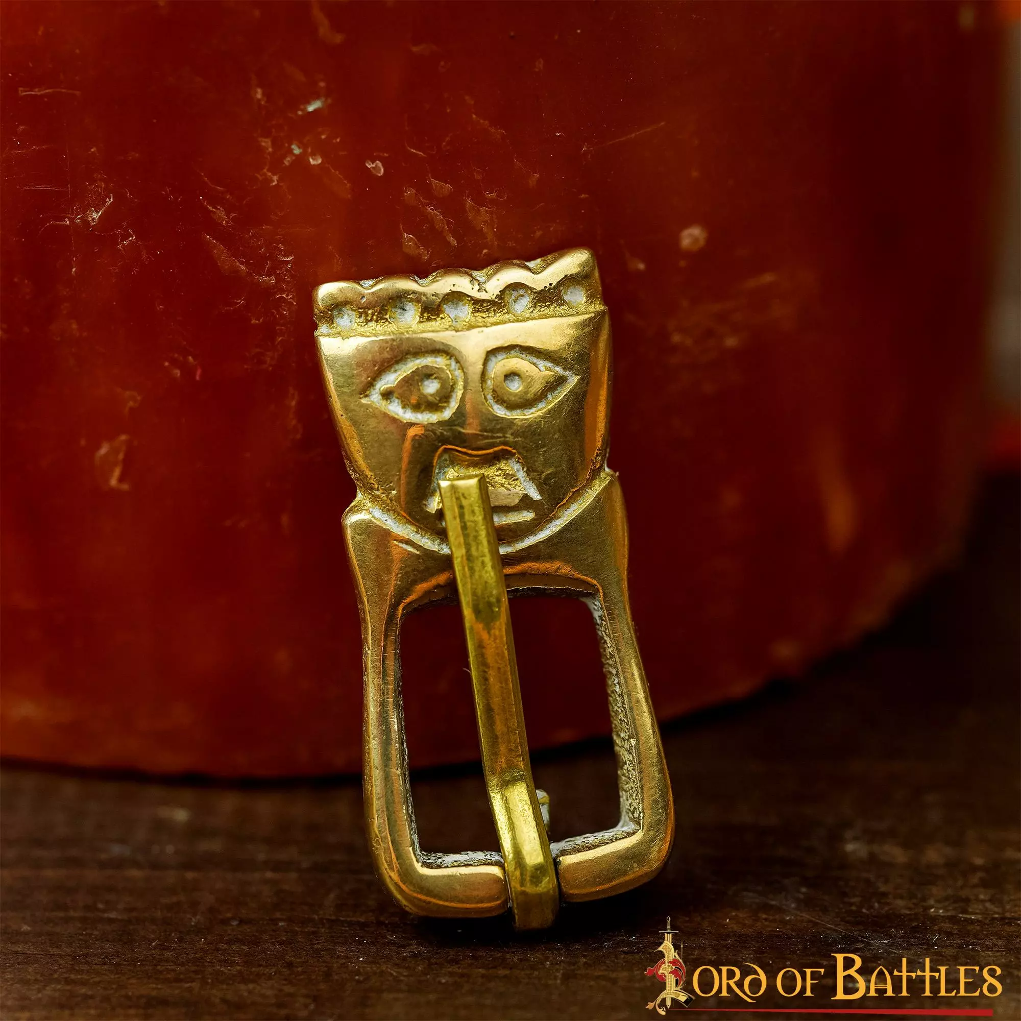 Hebilla Sajona Histórica De Latón Macizo Puro Accesorio Funcional Para Cinturón 8 Hebilla Sajona Histórica De Latón Macizo Puro Accesorio Funcional Para Cinturón - Imagen 6