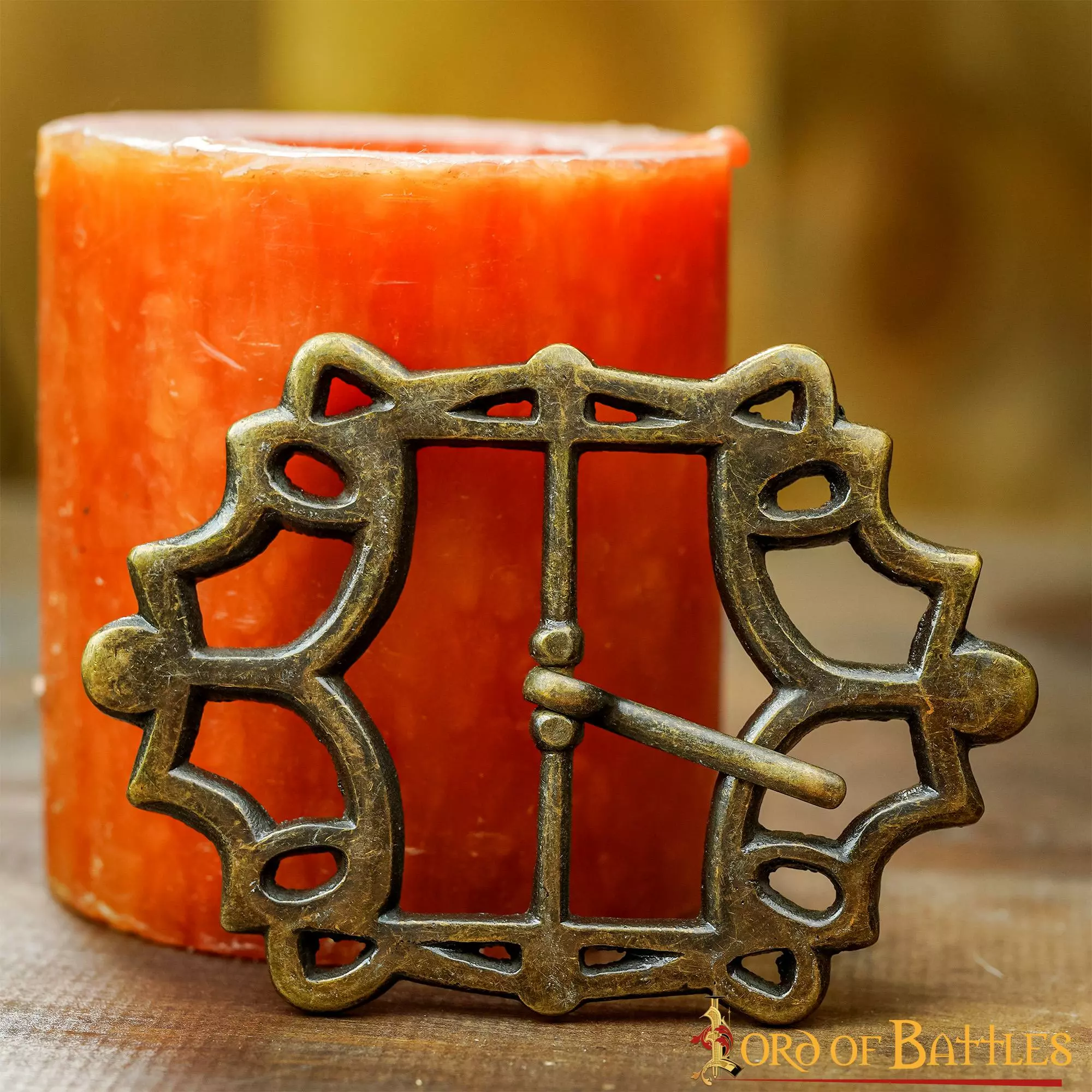 Hebilla De Cinturón Pirata Grande De Latón Antiguo 8 Hebilla De Cinturón Pirata Grande De Latón Antiguo - Imagen 6