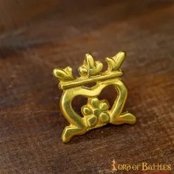 Juego De 5 Soportes De Cuero De Latón Macizo The Crown Accesorio Funcional -Armadura Ventas 5 196