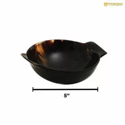 Mythrojan Cuenco De Cuerno Pequeño Para Servir Hecho A Mano Con Asa Acabado Pulido -Armadura Ventas 5 300942