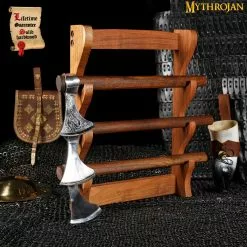 Mythrojan De Madera Maciza De Tres Niveles Espada Medieval De Pared Espada Samurai Expositor De Espada Katana Espada De Gladiador Expositor De Pared Espada De Cruzado Soporte De Cuchillo Para Mostrar - Soporte De Tres Niveles 12 Mythrojan De Madera Maciza De Tres Niveles Espada Medieval De Pared Espada Samurai Expositor De Espada Katana Espada De Gladiador Expositor De Pared Espada De Cruzado Soporte De Cuchillo Para Mostrar - Soporte De Tres Niveles -Armadura Ventas 5 DSC07260