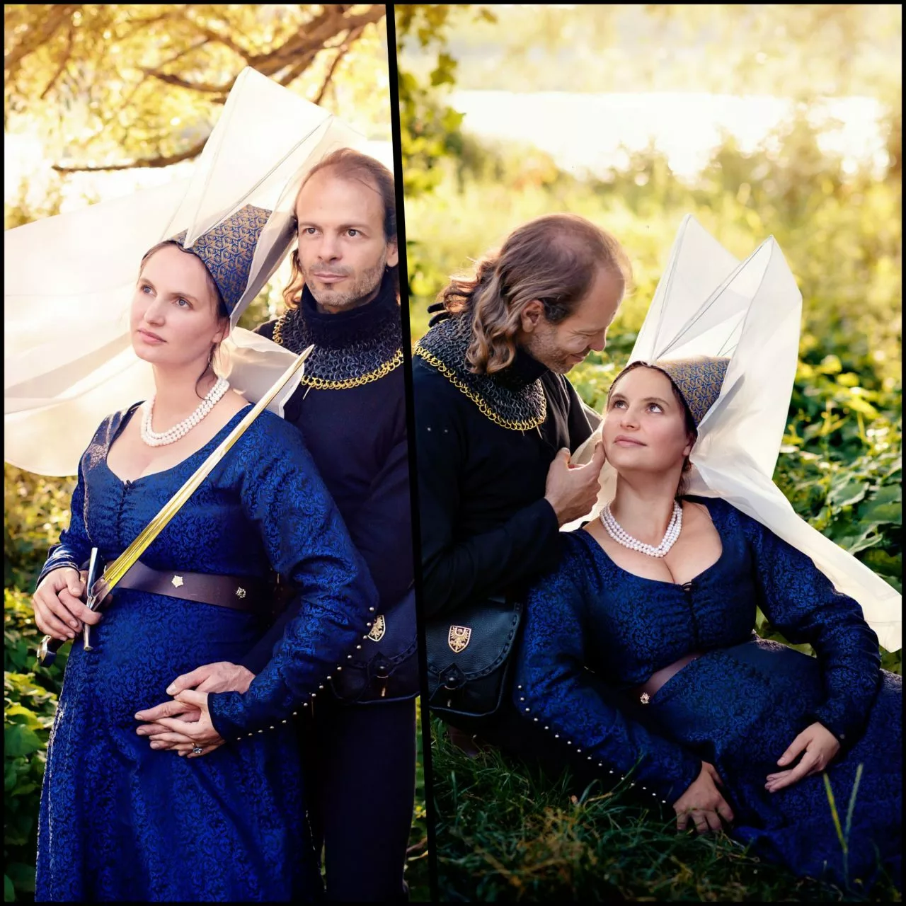 Mythrojan RIVETED CHAINMAIL STANDARD "El Caballero Negro Gorget": Remaches Redondos De Aro Plano De 9 Mm (Alt) Con Forro Acolchado De Ante Negro Y Bordes De Latón Macizo 7 Mythrojan RIVETED CHAINMAIL STANDARD "El Caballero Negro Gorget": Remaches Redondos De Aro Plano De 9 Mm (Alt) Con Forro Acolchado De Ante Negro Y Bordes De Latón Macizo - Imagen 5