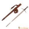 Espada Funcional Gótica Tipo XV Tipología Oakeshott Con Vaina De Cuero Genuino 2 Espada Funcional Gótica Tipo XV Tipología Oakeshott Con Vaina De Cuero Genuino -Armadura Ventas 5105WB