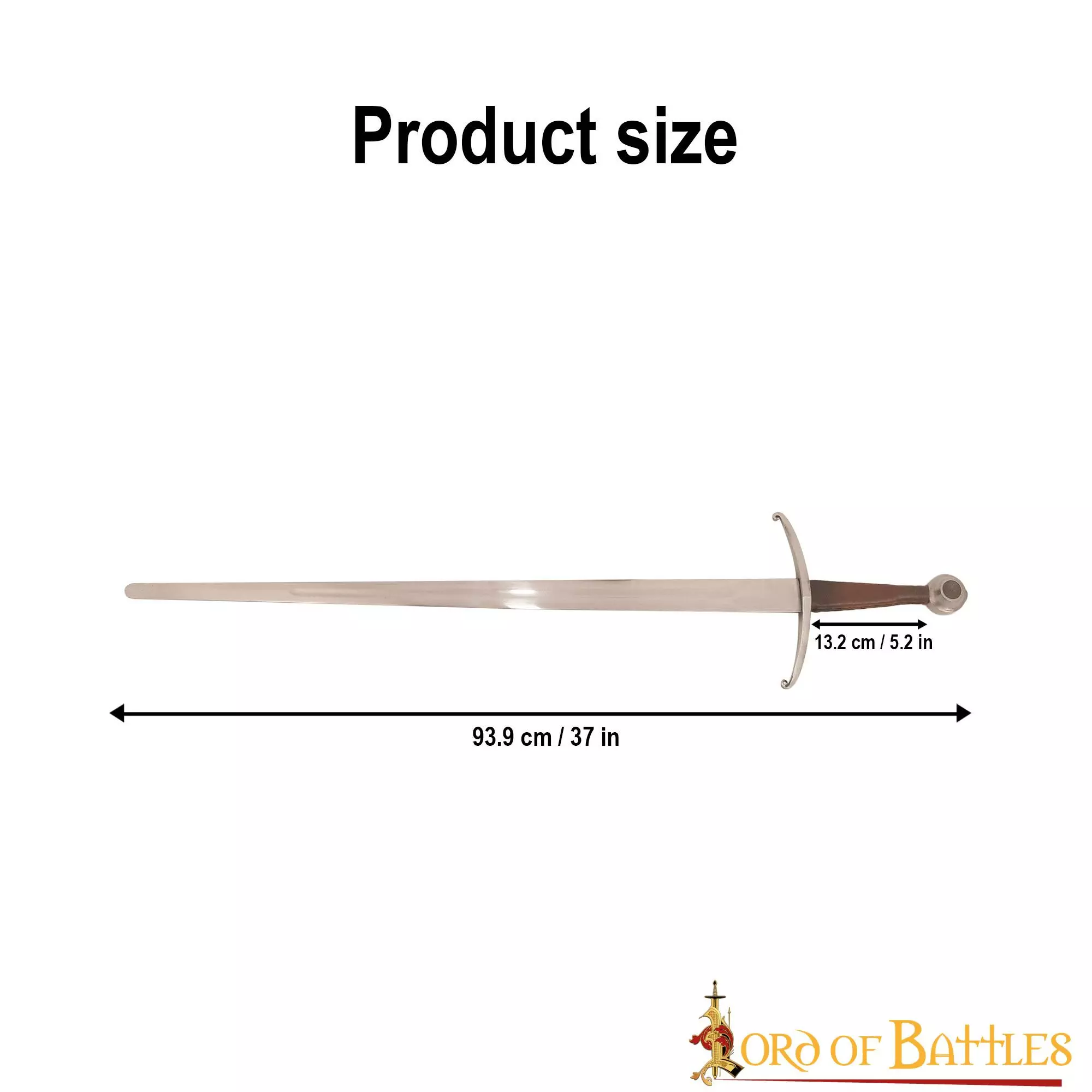Espada Funcional Gótica Tipo XV Tipología Oakeshott Con Vaina De Cuero Genuino 5 Espada Funcional Gótica Tipo XV Tipología Oakeshott Con Vaina De Cuero Genuino - Imagen 3