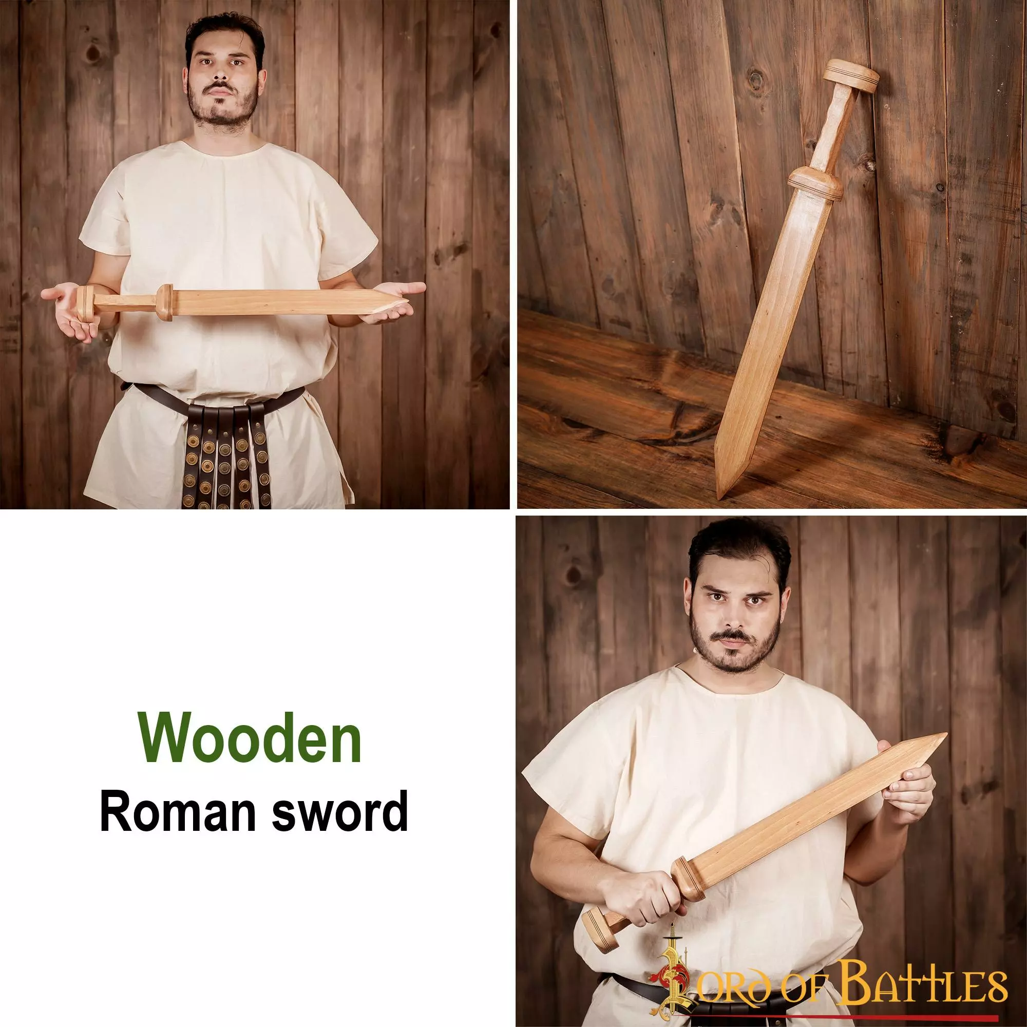 Gladius Romano Espada Artesanal De Madera Con Diseño Histórico 7 Gladius Romano Espada Artesanal De Madera Con Diseño Histórico - Imagen 5