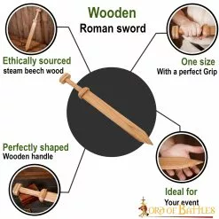 Gladius Romano Espada Artesanal De Madera Con Diseño Histórico 11 Gladius Romano Espada Artesanal De Madera Con Diseño Histórico -Armadura Ventas 5706 pattern1