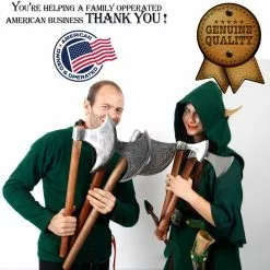 Mythrojan Medieval Vikingo Hacha Batalla Listo Axehead Reenactment Renacimiento Disfraz -Armadura Ventas 5US