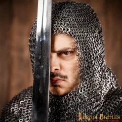 Anillo Plano De Cota De Malla, Remachado En Cuña, DI 9 Mm, Natural -Armadura Ventas 6 109