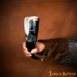 Cuernos Triples De Odín Cuerno Para Beber Con Accesorios De Latón Cuerno De Buey Auténtico 13 Cuernos Triples De Odín Cuerno Para Beber Con Accesorios De Latón Cuerno De Buey Auténtico -Armadura Ventas 6 113 1