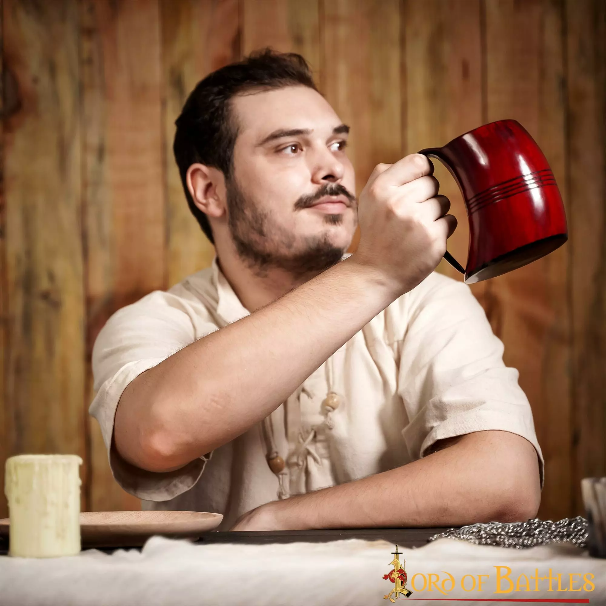 Taza De Cerveza Vikinga De Cuerno De Buey Auténtica Hecha A Mano 8 Taza De Cerveza Vikinga De Cuerno De Buey Auténtica Hecha A Mano - Imagen 6
