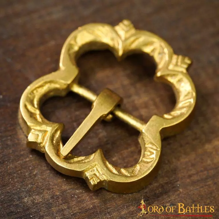 Hebilla Medieval De Latón Para Cinturón Juego De 5 Accesorios Totalmente Funcionales 8 Hebilla Medieval De Latón Para Cinturón Juego De 5 Accesorios Totalmente Funcionales - Imagen 6