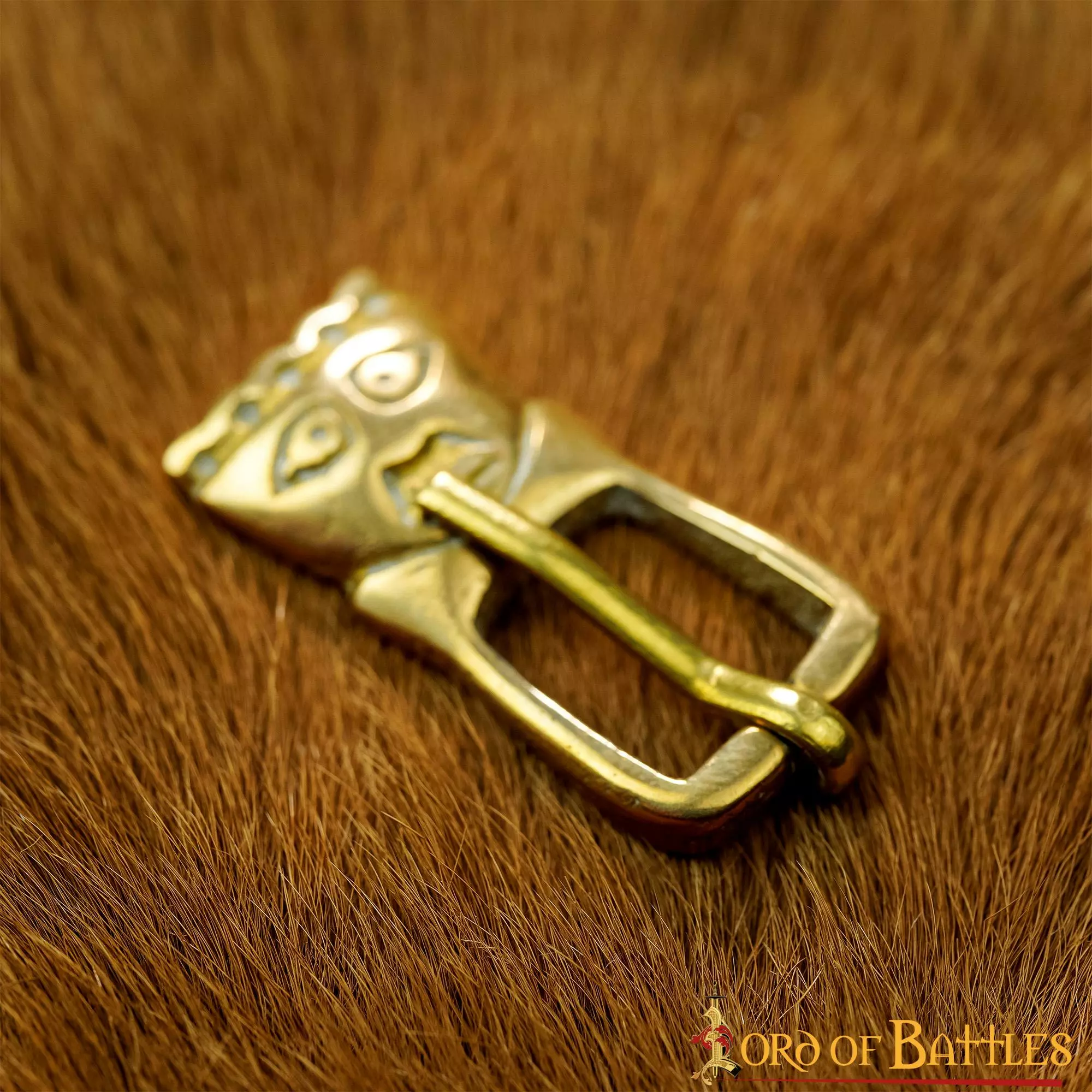 Hebilla Sajona Histórica De Latón Macizo Puro Accesorio Funcional Para Cinturón 7 Hebilla Sajona Histórica De Latón Macizo Puro Accesorio Funcional Para Cinturón - Imagen 5