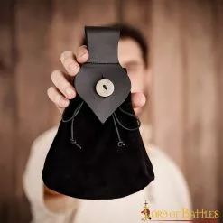 Riñonera Medieval De Cuero Con Cierre De Botón De Cuerno Auténtico 13 Riñonera Medieval De Cuero Con Cierre De Botón De Cuerno Auténtico -Armadura Ventas 6 212