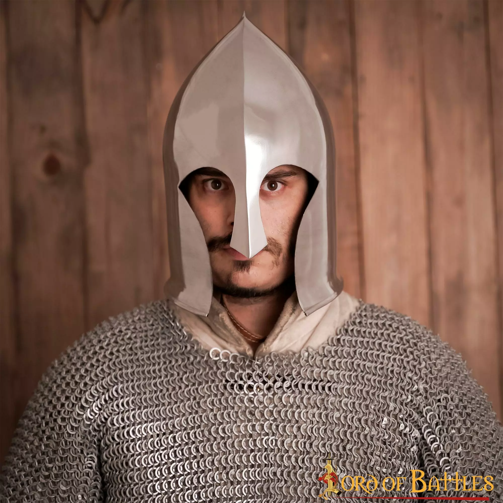 Casco De Guerrero Elfo Con Forro De Cuero Para LARP Y Cosplay Calibre 16 8 Casco De Guerrero Elfo Con Forro De Cuero Para LARP Y Cosplay Calibre 16 - Imagen 6