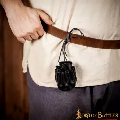 Cinturón Medieval Monedero Hecho A Mano En Piel Auténtica -Armadura Ventas 6 24