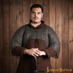 Anillo Plano De Cota De Malla Con Medias Vainas Unidas, Remachadas Y Alternadas, DI 9 Mm, Natural -Armadura Ventas 6 243 1