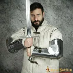Armadura De Armas Medieval Tardía Vambraces Completamente Funcionales Calibre 16 13 Armadura De Armas Medieval Tardía Vambraces Completamente Funcionales Calibre 16 -Armadura Ventas 6 277