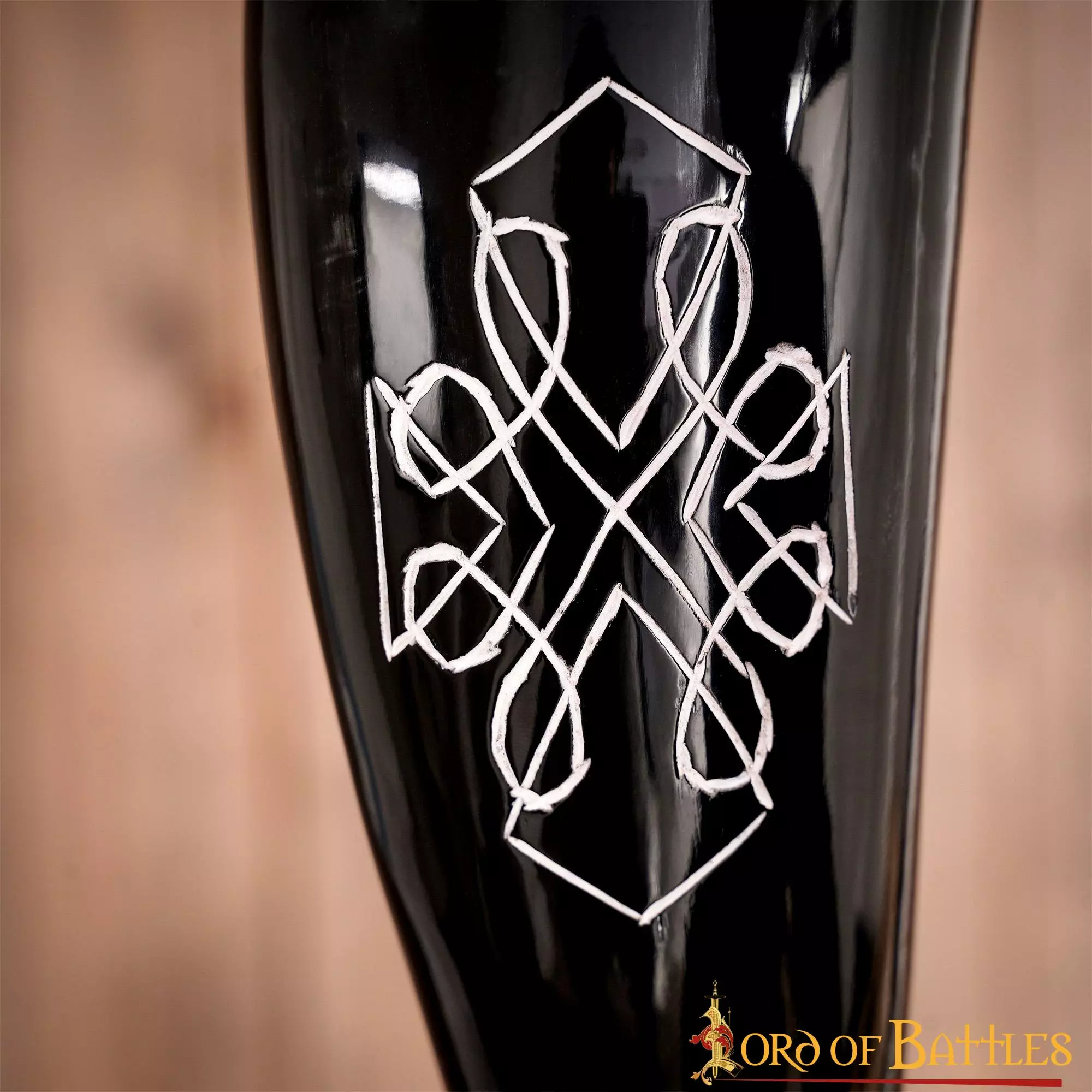 Beber Cuerno De Buey Con Diseño Nórdico Grabado Cuerno De Buey Auténtico Hecho A Mano 8 Beber Cuerno De Buey Con Diseño Nórdico Grabado Cuerno De Buey Auténtico Hecho A Mano - Imagen 6