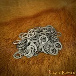 Anillos Sueltos De Acero Plano Con Remaches De Cúpula DIY Chainmail Armor