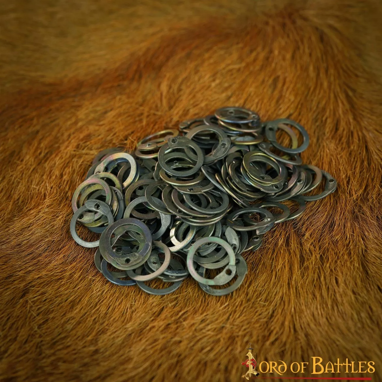 Anillos Planos De Titanio Sueltos Con Remaches De Cúpula DIY Chainmail Armor 3 Anillos Planos De Titanio Sueltos Con Remaches De Cúpula DIY Chainmail Armor