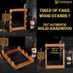 Mythrojan De Madera Maciza De Tres Niveles Espada Medieval De Pared Espada Samurai Expositor De Espada Katana Espada De Gladiador Expositor De Pared Espada De Cruzado Soporte De Cuchillo Para Mostrar - Soporte De Tres Niveles 13 Mythrojan De Madera Maciza De Tres Niveles Espada Medieval De Pared Espada Samurai Expositor De Espada Katana Espada De Gladiador Expositor De Pared Espada De Cruzado Soporte De Cuchillo Para Mostrar - Soporte De Tres Niveles -Armadura Ventas 6 Copie 3