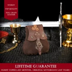 MYTHROJAN "STALWART WARRIOR" BOLSA DE CUERO Para LARP, Cosplay Medieval SCA Marrón, 8"×8 10 MYTHROJAN "STALWART WARRIOR" BOLSA DE CUERO Para LARP, Cosplay Medieval SCA Marrón, 8"×8 -Armadura Ventas 6 DSC01068 4