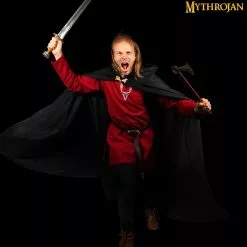 Mythrojan Capa De Lana Con Capucha Capa Medieval De Lana Para Ranger LARP SCA Cosplay -Armadura Ventas 6 DSC01533 1