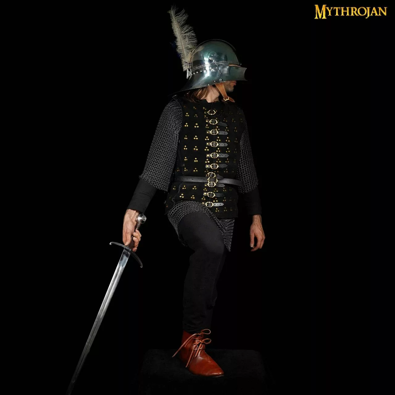 Mythrojan XII Al Siglo XV Zapatos Medievales De Cuero, Ideal Para SCA LARP Reenactment Ren Eventos Medievales Justas, Cuero De Grano Completo, Marrón 8 Mythrojan XII Al Siglo XV Zapatos Medievales De Cuero, Ideal Para SCA LARP Reenactment Ren Eventos Medievales Justas, Cuero De Grano Completo, Marrón - Imagen 6