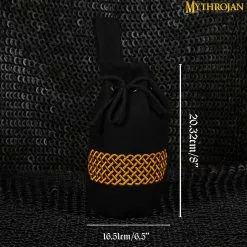Mythrojan Bolsa De Lana Bordada Con Cordón Para Cinturón: Medieval Vikingo Celta Bolsa Accesorios De Disfraces Monedero, 8 "× 6.5" 10 Mythrojan Bolsa De Lana Bordada Con Cordón Para Cinturón: Medieval Vikingo Celta Bolsa Accesorios De Disfraces Monedero, 8 "× 6.5" -Armadura Ventas 6 DSC06129 1