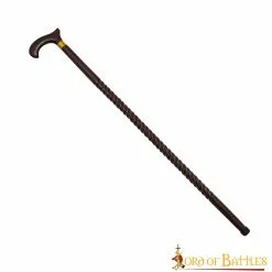 Bastón Vintage Hecho A Mano De Auténtica Madera Dura