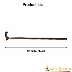 Bastón Vintage Hecho A Mano De Auténtica Madera Dura -Armadura Ventas 60272 3