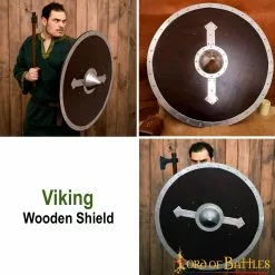 Escudo Vikingo Redondo De Madera Hecho A Mano Y Funcional -Armadura Ventas 60374 pattern2