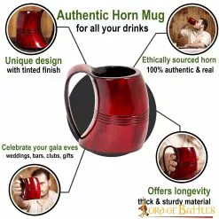 Taza De Cerveza Vikinga De Cuerno De Buey Auténtica Hecha A Mano 11 Taza De Cerveza Vikinga De Cuerno De Buey Auténtica Hecha A Mano -Armadura Ventas 60387 pattern 1