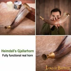 Heimdall Gjallarhorn Trompeta De Cuerno Totalmente Real Con Accesorios De Latón Puro 12 Heimdall Gjallarhorn Trompeta De Cuerno Totalmente Real Con Accesorios De Latón Puro -Armadura Ventas 60484 pattern 2 1