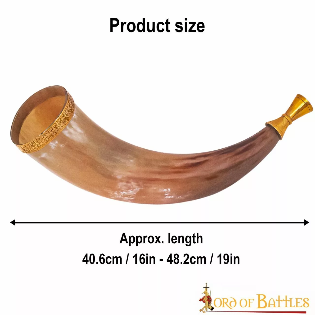 Heimdall Gjallarhorn Trompeta De Cuerno Totalmente Real Con Accesorios De Latón Puro 5 Heimdall Gjallarhorn Trompeta De Cuerno Totalmente Real Con Accesorios De Latón Puro - Imagen 3