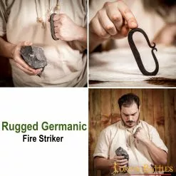 Robusto Forjado A Mano De Hierro Germánico Fuego Striker Totalmente Funcional Camping Gear 12 Robusto Forjado A Mano De Hierro Germánico Fuego Striker Totalmente Funcional Camping Gear -Armadura Ventas 60512 pattern 2
