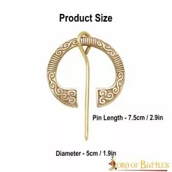 Fíbula Celta De Latón Puro -Armadura Ventas 60549 3