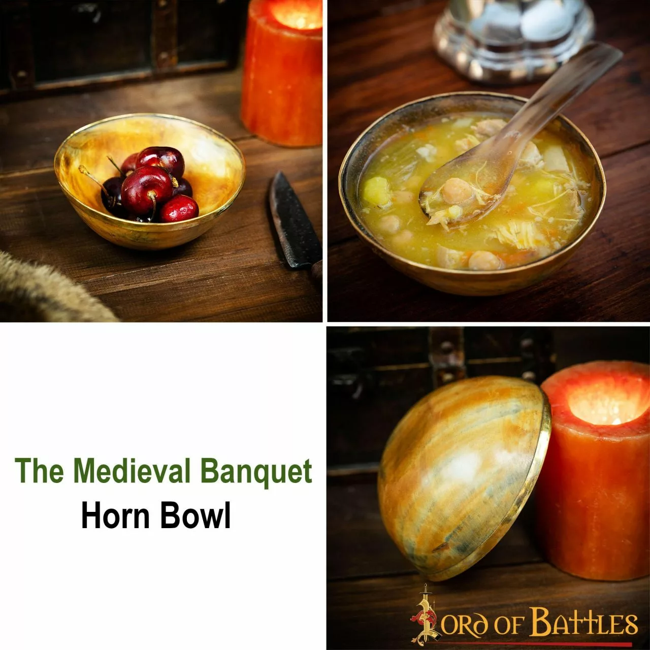 El Vikingo Banquete Tazón De Cuerno Con Borde De Latón Puro Accesorio De Cuerno Genuino 7 El Vikingo Banquete Tazón De Cuerno Con Borde De Latón Puro Accesorio De Cuerno Genuino - Imagen 5