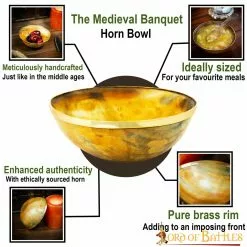 El Vikingo Banquete Tazón De Cuerno Con Borde De Latón Puro Accesorio De Cuerno Genuino 11 El Vikingo Banquete Tazón De Cuerno Con Borde De Latón Puro Accesorio De Cuerno Genuino -Armadura Ventas 60550 pattern1