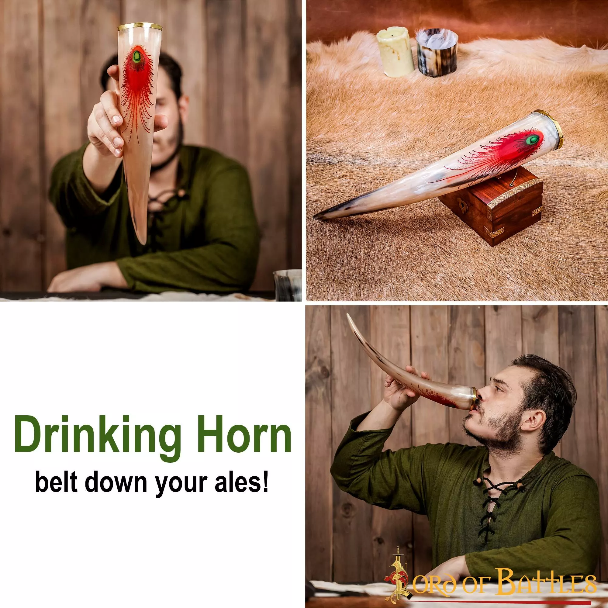 Cuerno Para Beber Con Dibujos Brillantes Hecho A Mano Con Auténtico Cuerno De Buey 7 Cuerno Para Beber Con Dibujos Brillantes Hecho A Mano Con Auténtico Cuerno De Buey - Imagen 5