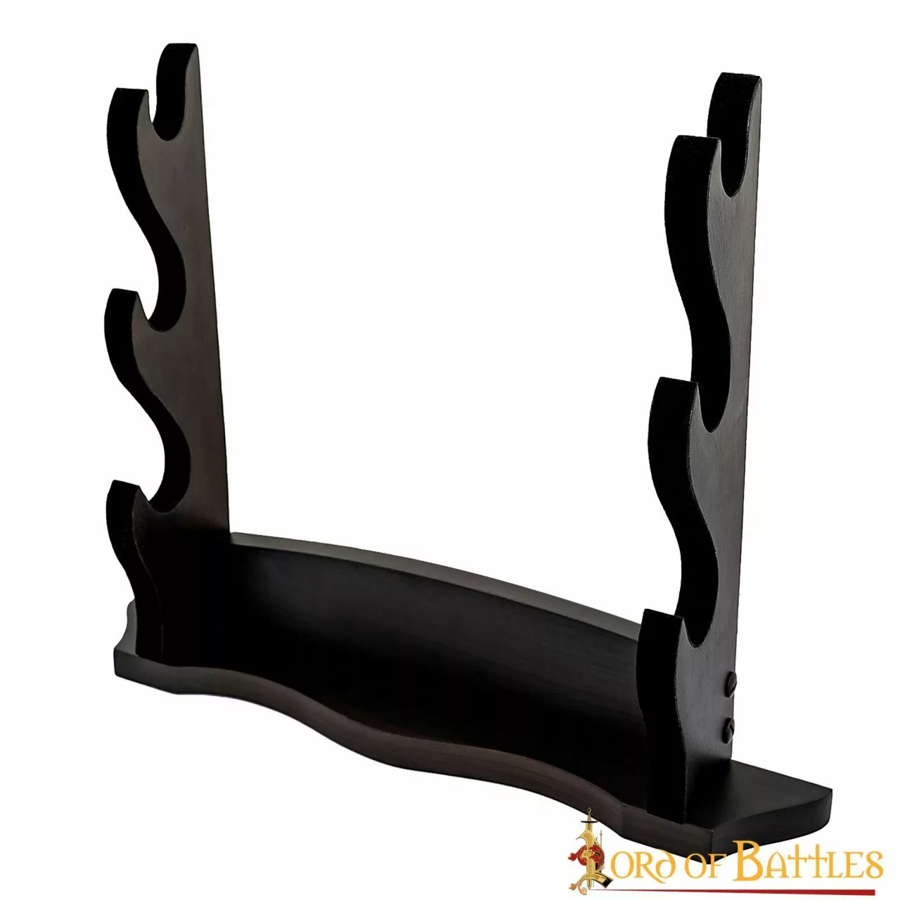 Soporte Para Hachas Y Espadas De Madera De Tres Niveles Hecho A Mano 4 Soporte Para Hachas Y Espadas De Madera De Tres Niveles Hecho A Mano - Imagen 2