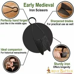 Tijera Medieval De Hierro Forjado A Mano Accesorio Totalmente Funcional 11 Tijera Medieval De Hierro Forjado A Mano Accesorio Totalmente Funcional -Armadura Ventas 60598 1