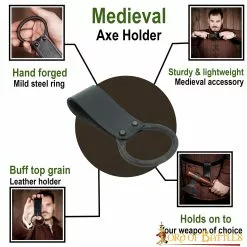 Rana Medieval De Hacha O Garrote Con Anillo De Acero Forjado 11 Rana Medieval De Hacha O Garrote Con Anillo De Acero Forjado -Armadura Ventas 60661 pattern1