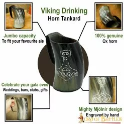 Medieval Vikingo Mjolnir Cuerno Tankard Taza De Cerveza Hecho A Mano Genuino Cuerno De Buey 11 Medieval Vikingo Mjolnir Cuerno Tankard Taza De Cerveza Hecho A Mano Genuino Cuerno De Buey -Armadura Ventas 60665 pattern1