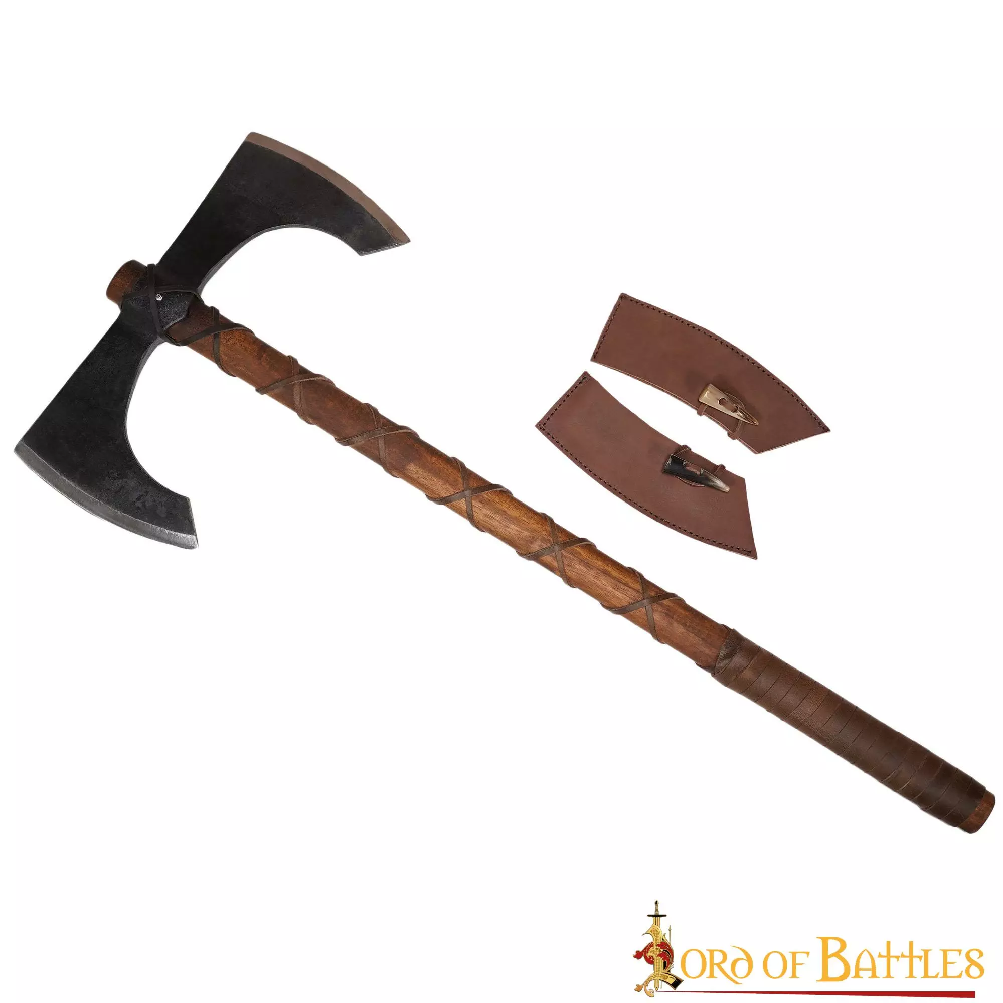 Fantasía Medieval Hacha De Doble Filo Arma Medieval Funcional 4 Fantasía Medieval Hacha De Doble Filo Arma Medieval Funcional - Imagen 2