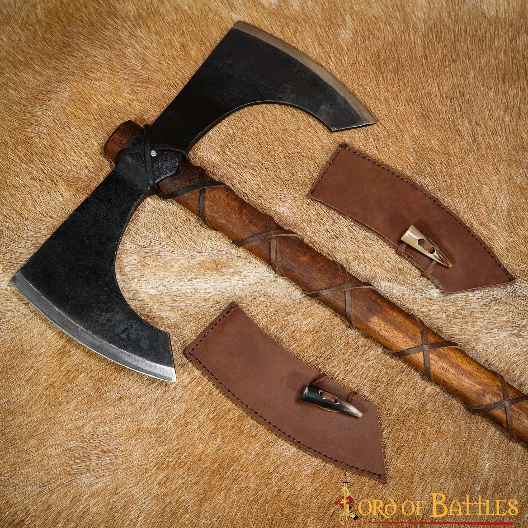 Fantasía Medieval Hacha De Doble Filo Arma Medieval Funcional 8 Fantasía Medieval Hacha De Doble Filo Arma Medieval Funcional - Imagen 6