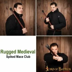 Maza Medieval Con Pinchos Para Recreaciones Y LARP 12 Maza Medieval Con Pinchos Para Recreaciones Y LARP -Armadura Ventas 60699 2