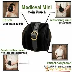 Mini Monedero Medieval Hecho A Mano En Piel Auténtica 11 Mini Monedero Medieval Hecho A Mano En Piel Auténtica -Armadura Ventas 60751 pattern1 1
